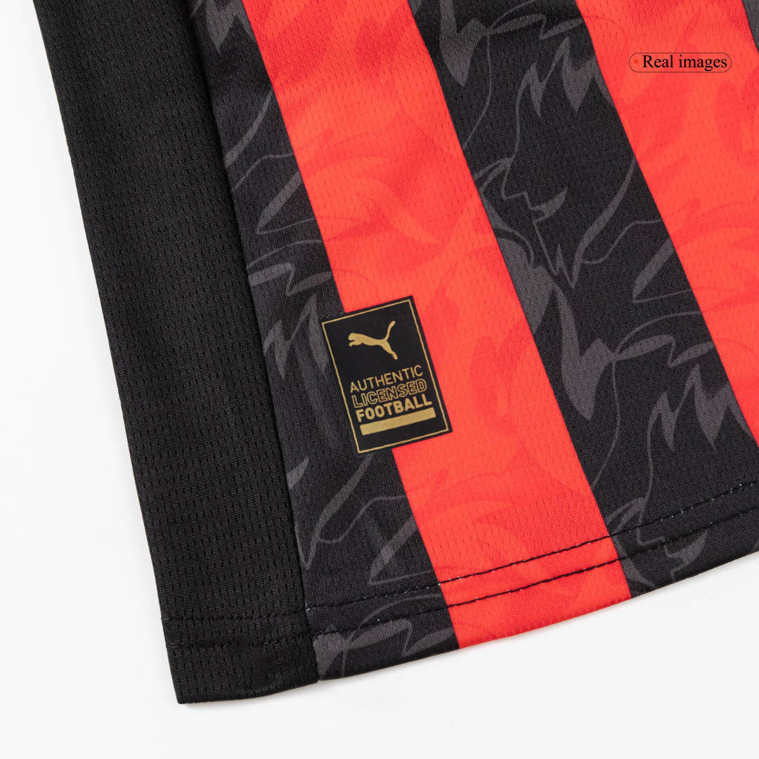 Set Tricouri Fotbal AC Milan Acasă 2025/26 Pentru Copii