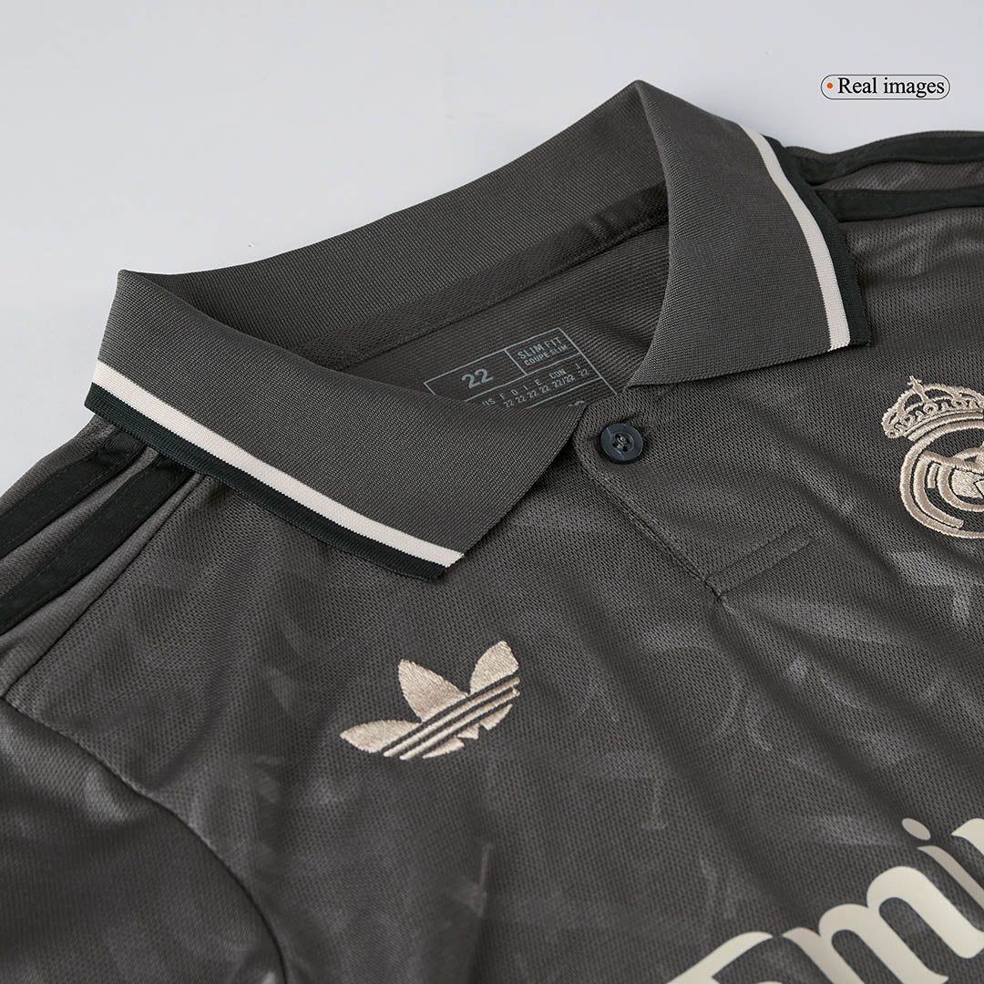 Set Tricouri Fotbal Real Madrid Treilea 2024/25 Pentru Copii.