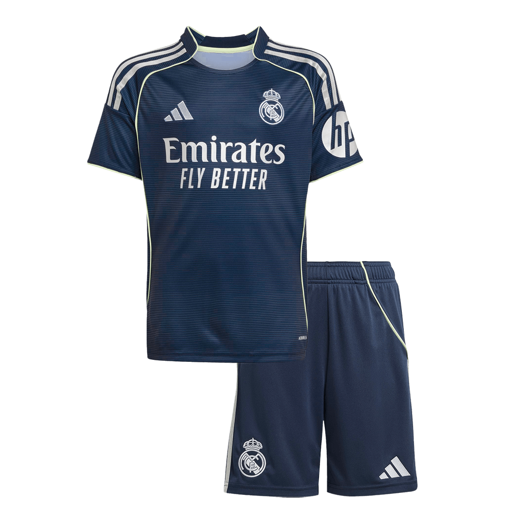 Set Tricouri Fotbal Real Madrid Deplasare 2025/26 Pentru Copii - Premium