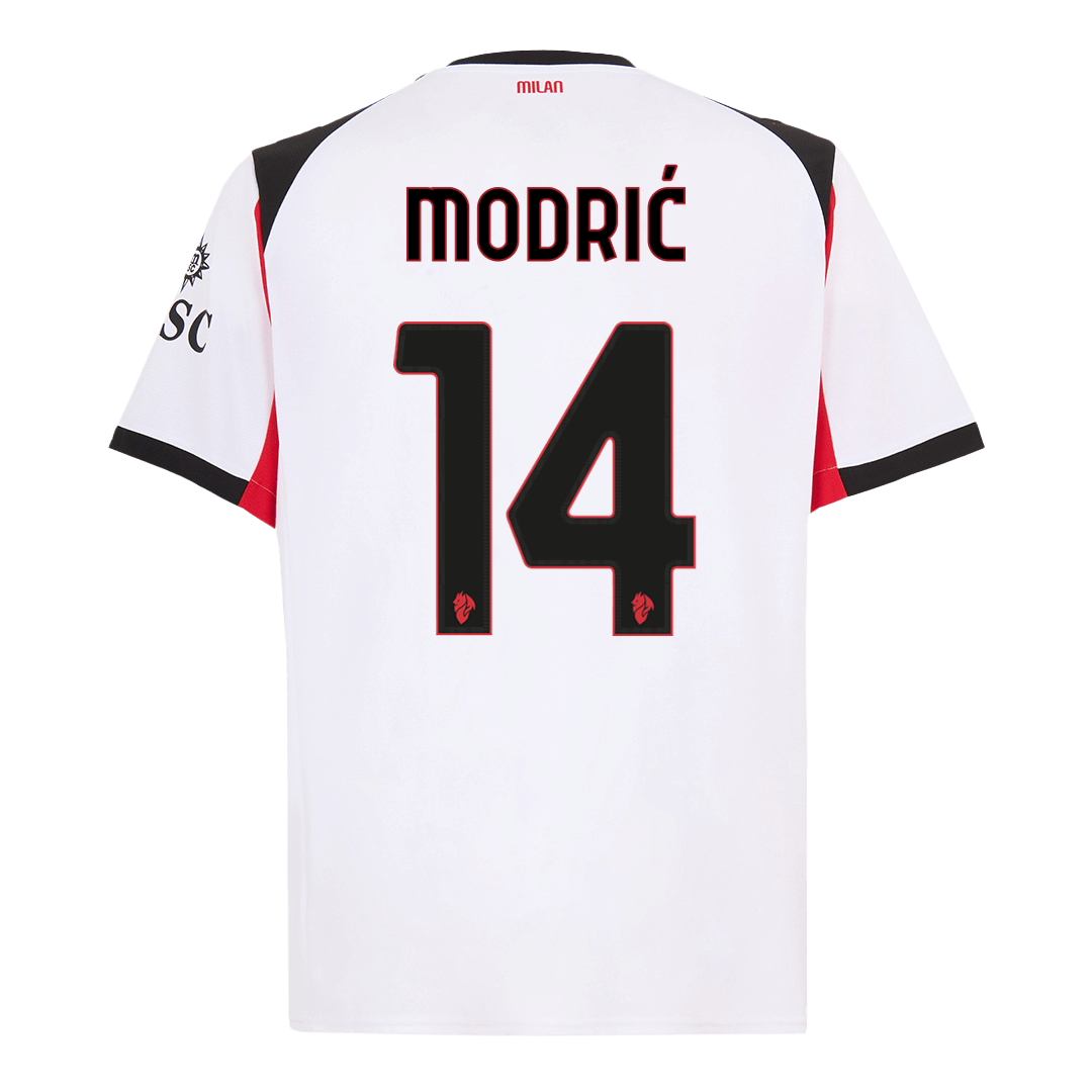 Tricouri Fotbal AC Milan MODRIĆ #14 Deplasare 2025/26