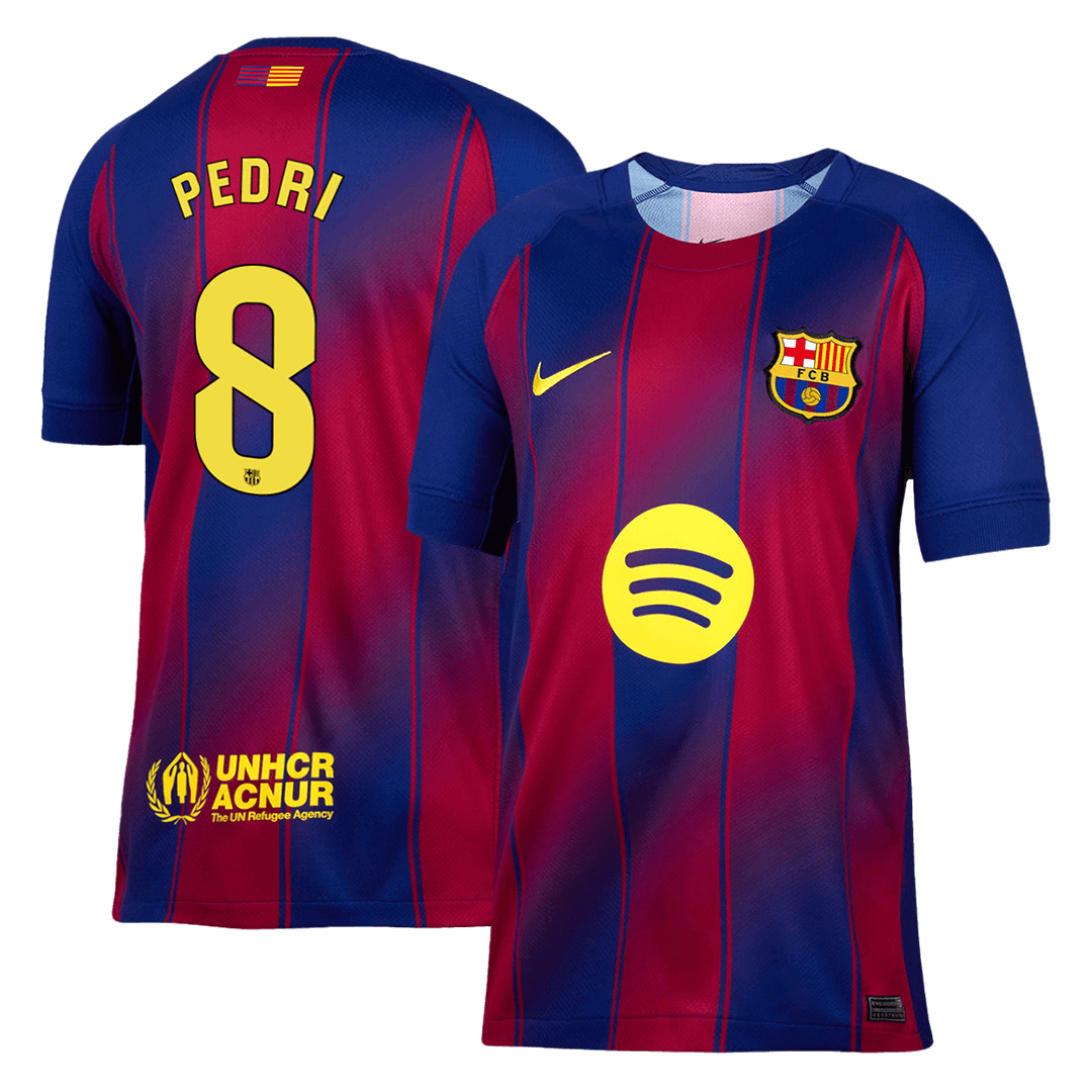 Tricouri Fotbal Barcelona PEDRI #8 Acasă 2025/26 - Premium