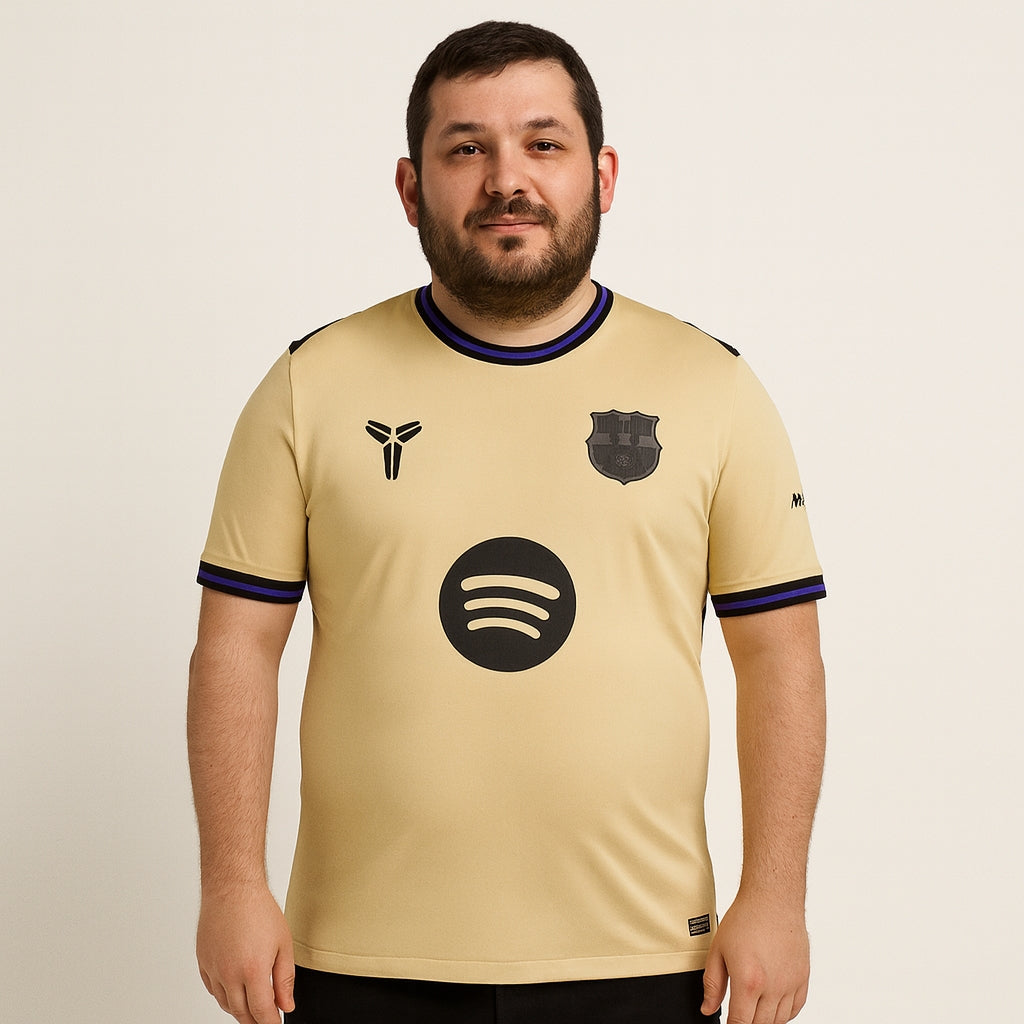 Tricouri Fotbal Barcelona Deplasare 2025/26 (mărime mare)