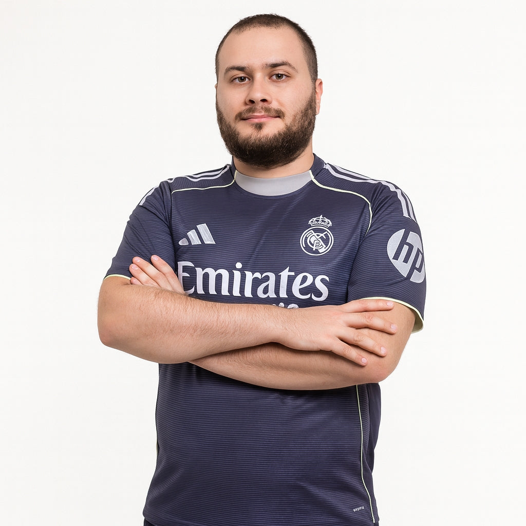 Tricouri Fotbal Real Madrid Deplasare 2025/26 (mărime mare) - Premium