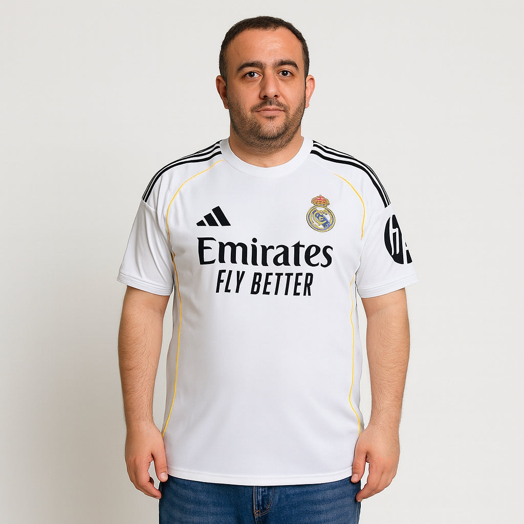 Tricouri Fotbal Real Madrid Acasă 2025/26 - Premium (mărime mare)