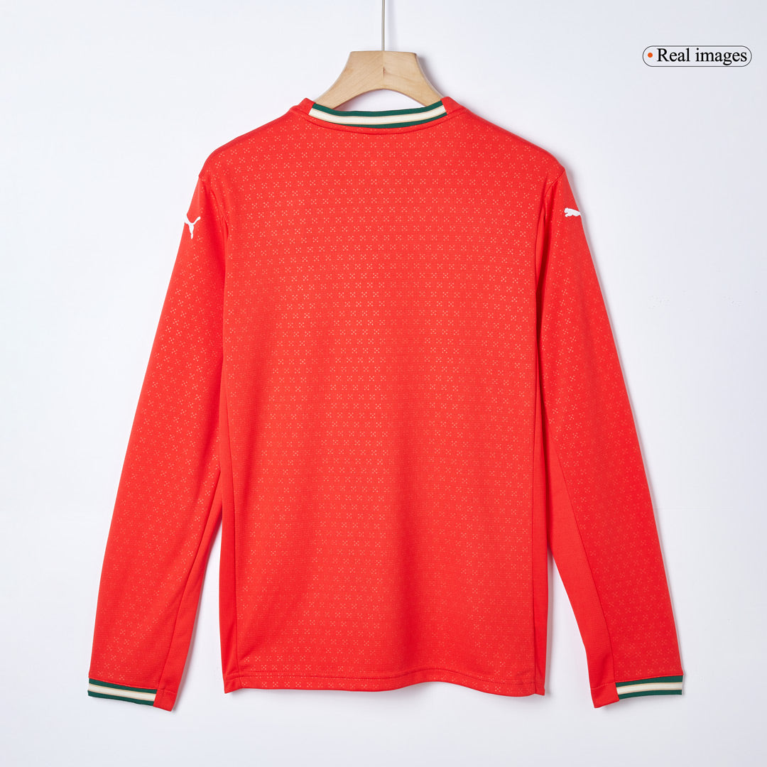 Tricouri Fotbal Portugalia RONALDO #7 Acasă 2025 Mânecă Lungă (mărime mare)