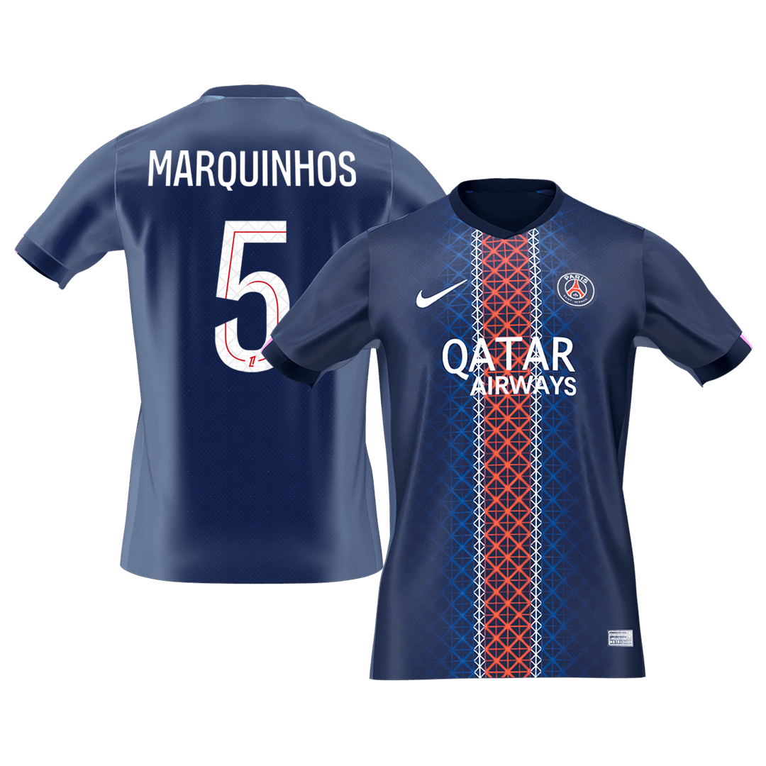 Tricouri Fotbal PSG MARQUINHOS #5 Acasă 2025/26 - Premium