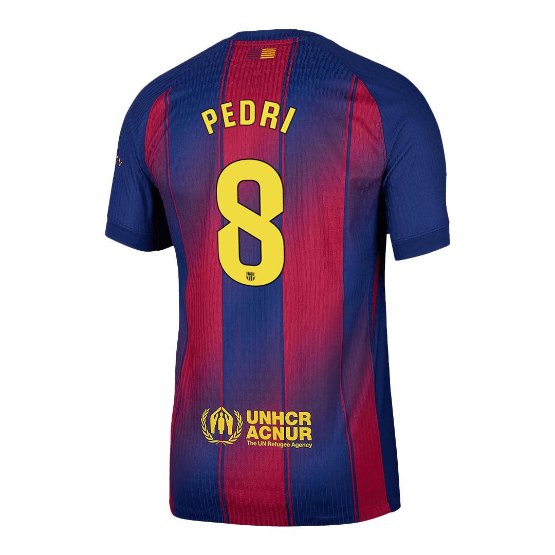 Tricouri Fotbal Barcelona PEDRI #8 Acasă 2025/26 Authentic