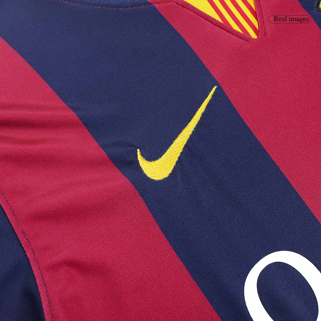 Tricouri Fotbal Vintage Barcelona MESSI #10 Acasă 2014/15
