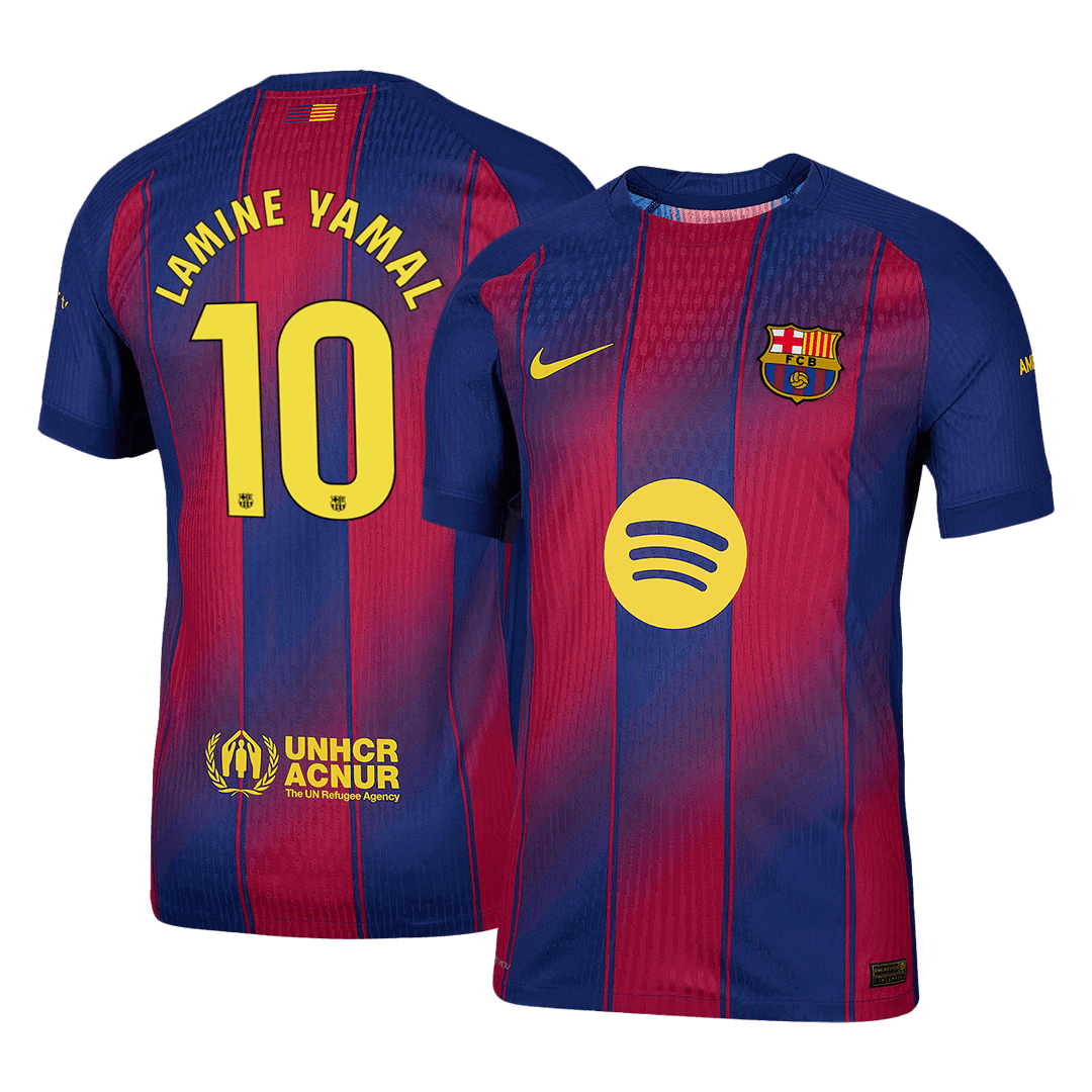 Tricouri Fotbal Barcelona LAMINE YAMAL #10 Acasă 2025/26 Authentic
