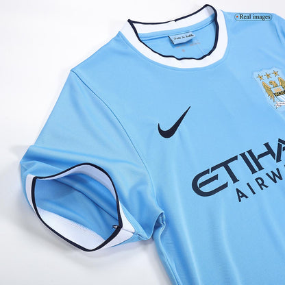 Tricouri Fotbal Vintage Manchester City Acasă 2013/14