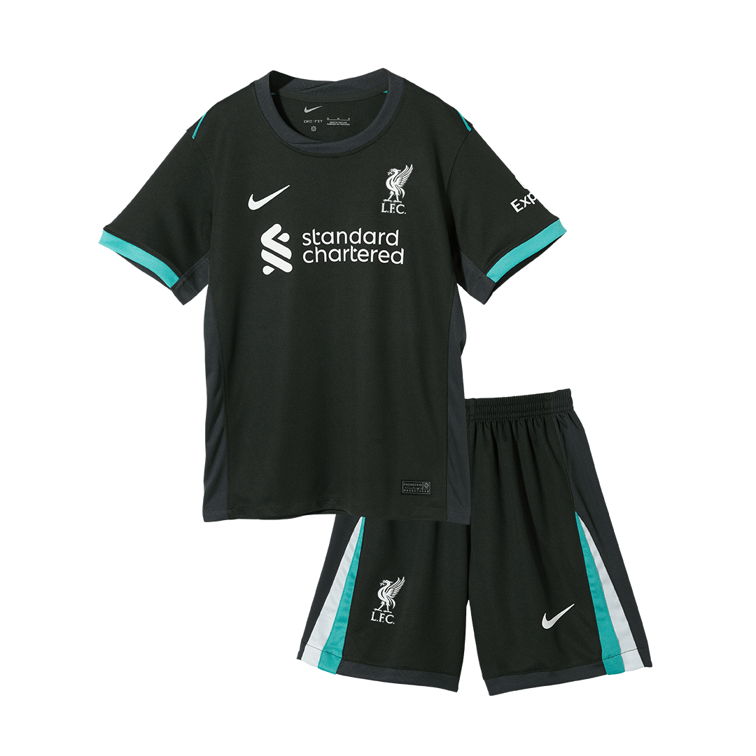 Set Tricouri Fotbal Liverpool Deplasare 2024/25 Pentru Copii.