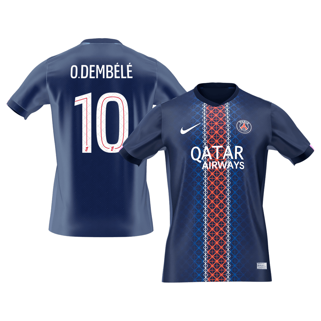 Tricouri Fotbal PSG O.DEMBÉLÉ #10 Acasă 2025/26 - Premium