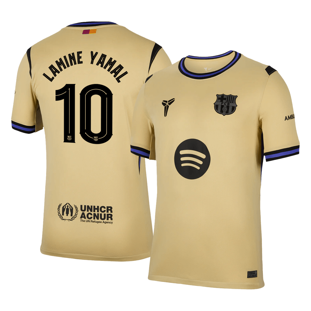 Tricouri Fotbal Barcelona LAMINE YAMAL #10 Deplasare 2025/26 - UCL