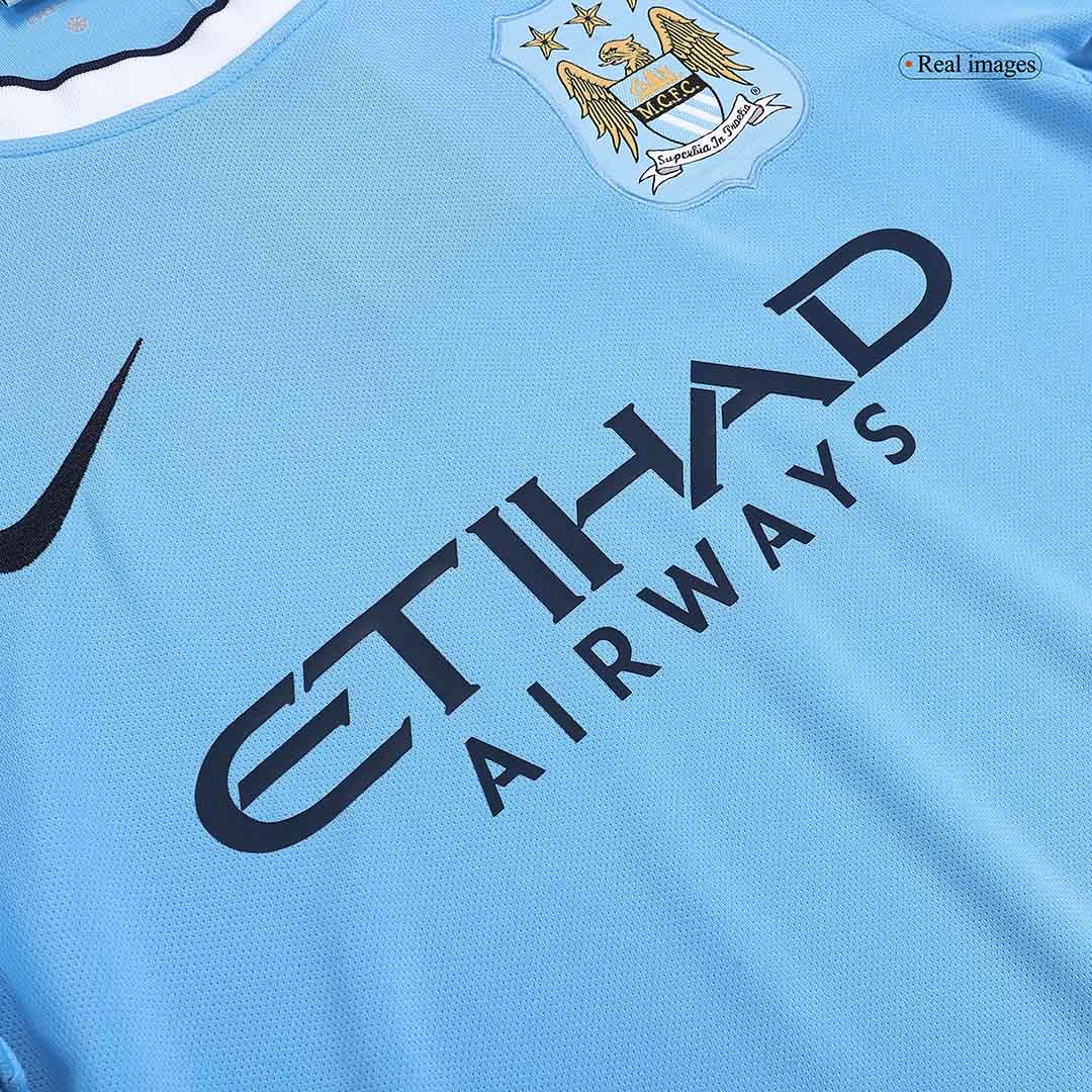 Tricouri Fotbal Vintage Manchester City Acasă 2013/14