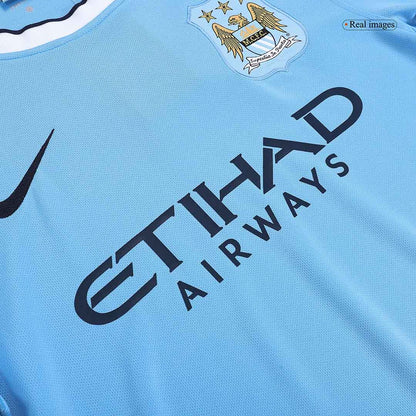 Tricouri Fotbal Vintage Manchester City Acasă 2013/14