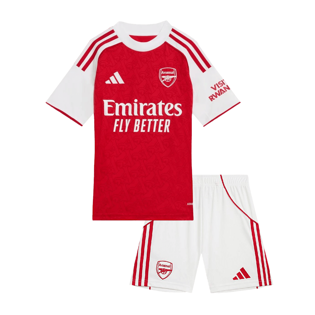 Set Tricouri Fotbal Arsenal Acasă 2025/26 Pentru Copii