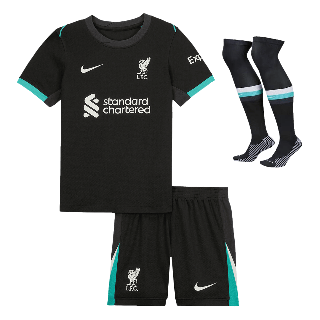 Set Tricouri Fotbal Liverpool Deplasare 2024/25 Pentru Copii.
