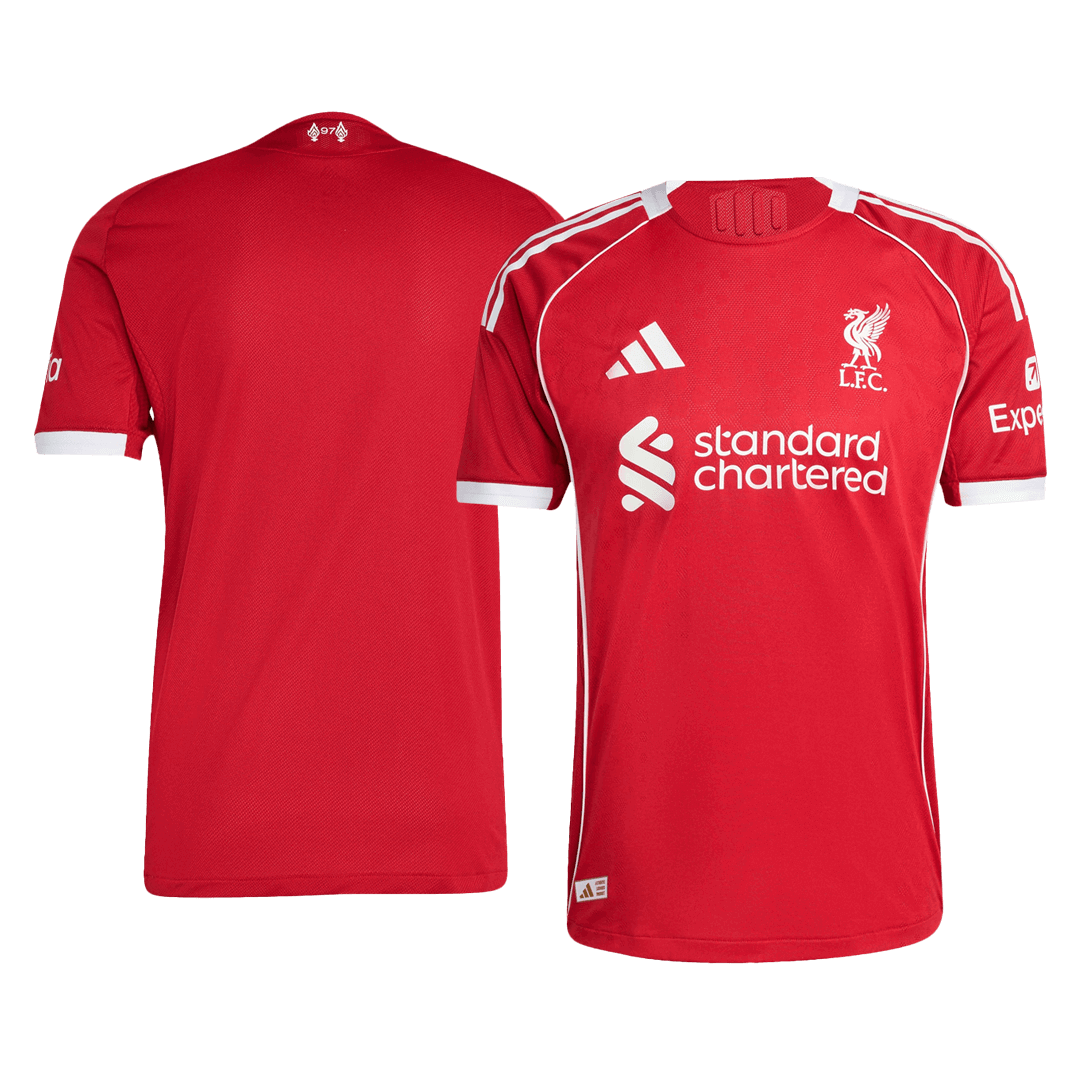Tricouri Fotbal Liverpool Acasă 2025/26 Authentic