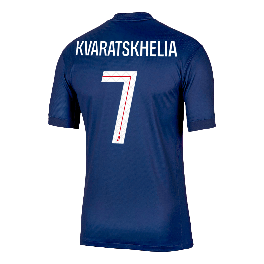 Tricouri Fotbal PSG KVARATSKHELIA #7 Acasă 2025/26 - Premium