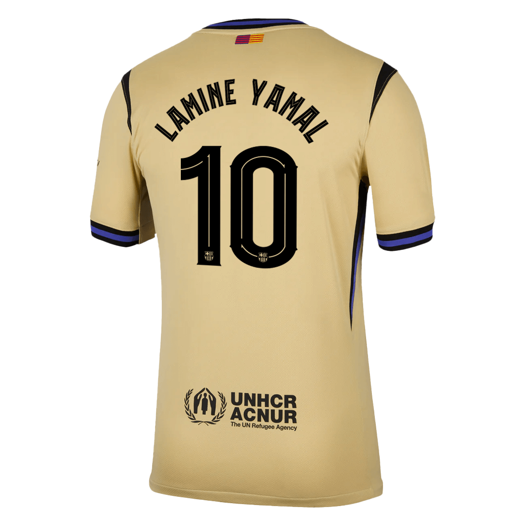 Tricouri Fotbal Barcelona LAMINE YAMAL #10 Deplasare 2025/26 - UCL
