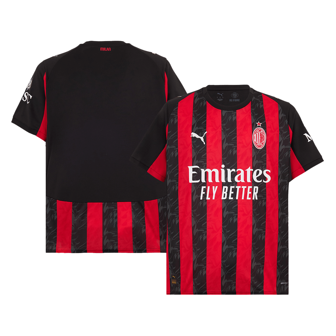 Tricouri Fotbal AC Milan Acasă 2025/26 - Premium