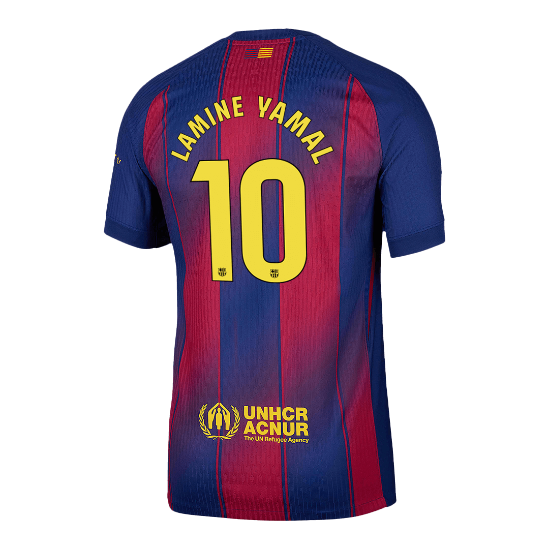 Tricouri Fotbal Barcelona LAMINE YAMAL #10 Acasă 2025/26 Authentic