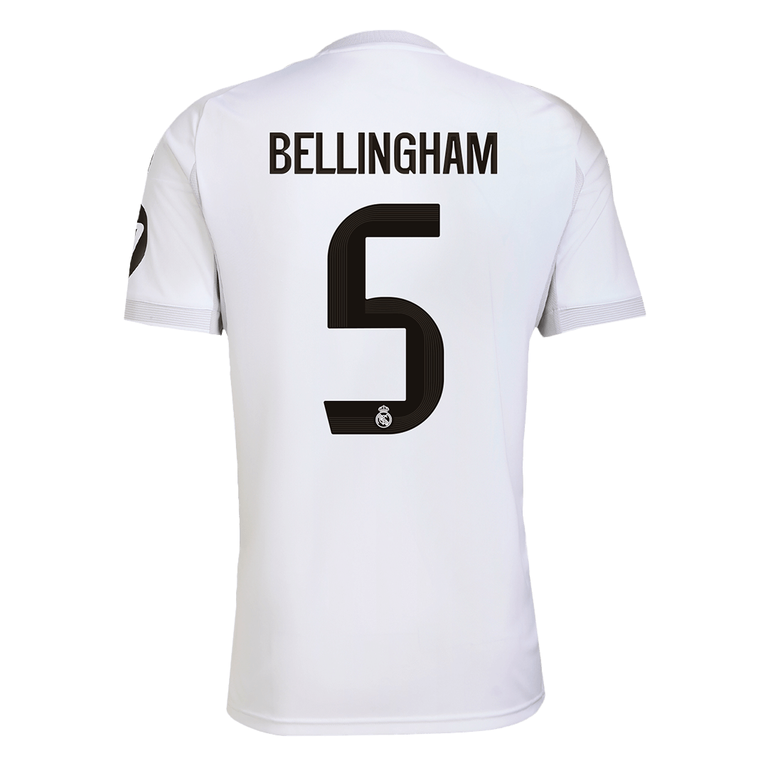 Tricouri Fotbal Real Madrid BELLINGHAM #5 Acasă 2025/26 - Premium