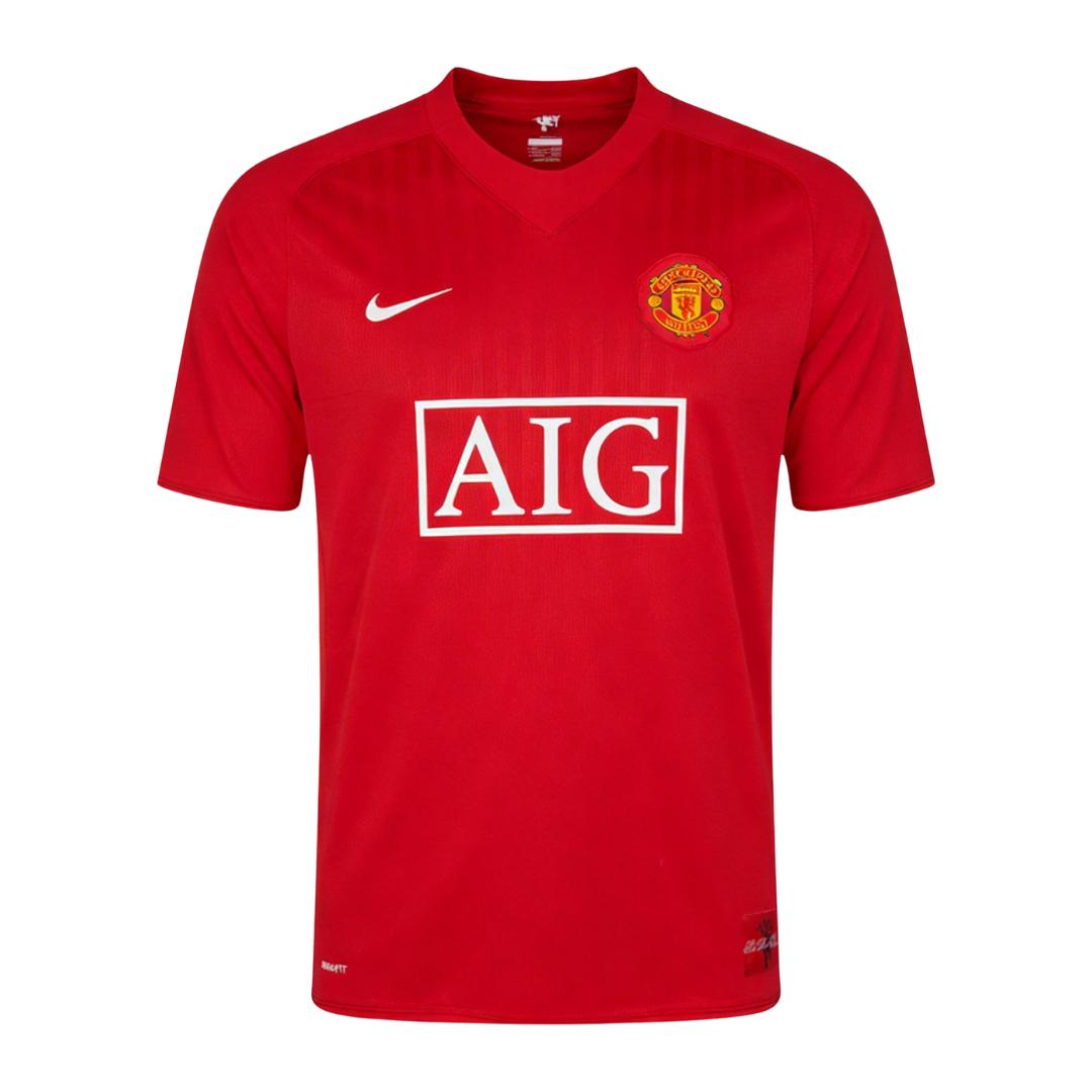 Tricouri Fotbal Vintage Manchester United Acasă 2007/08