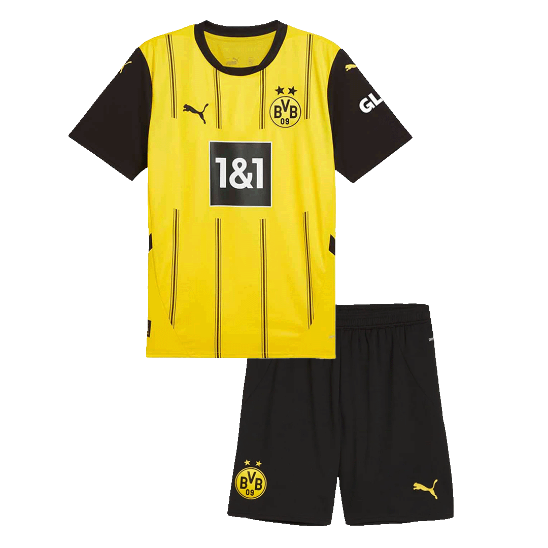Set Tricouri Fotbal Borussia Dortmund Acasă Pentru Copii - Premium
