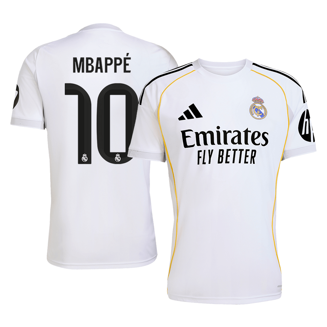 Tricouri Fotbal Real Madrid MBAPPÉ #10 Acasă 2025/26 - Premium