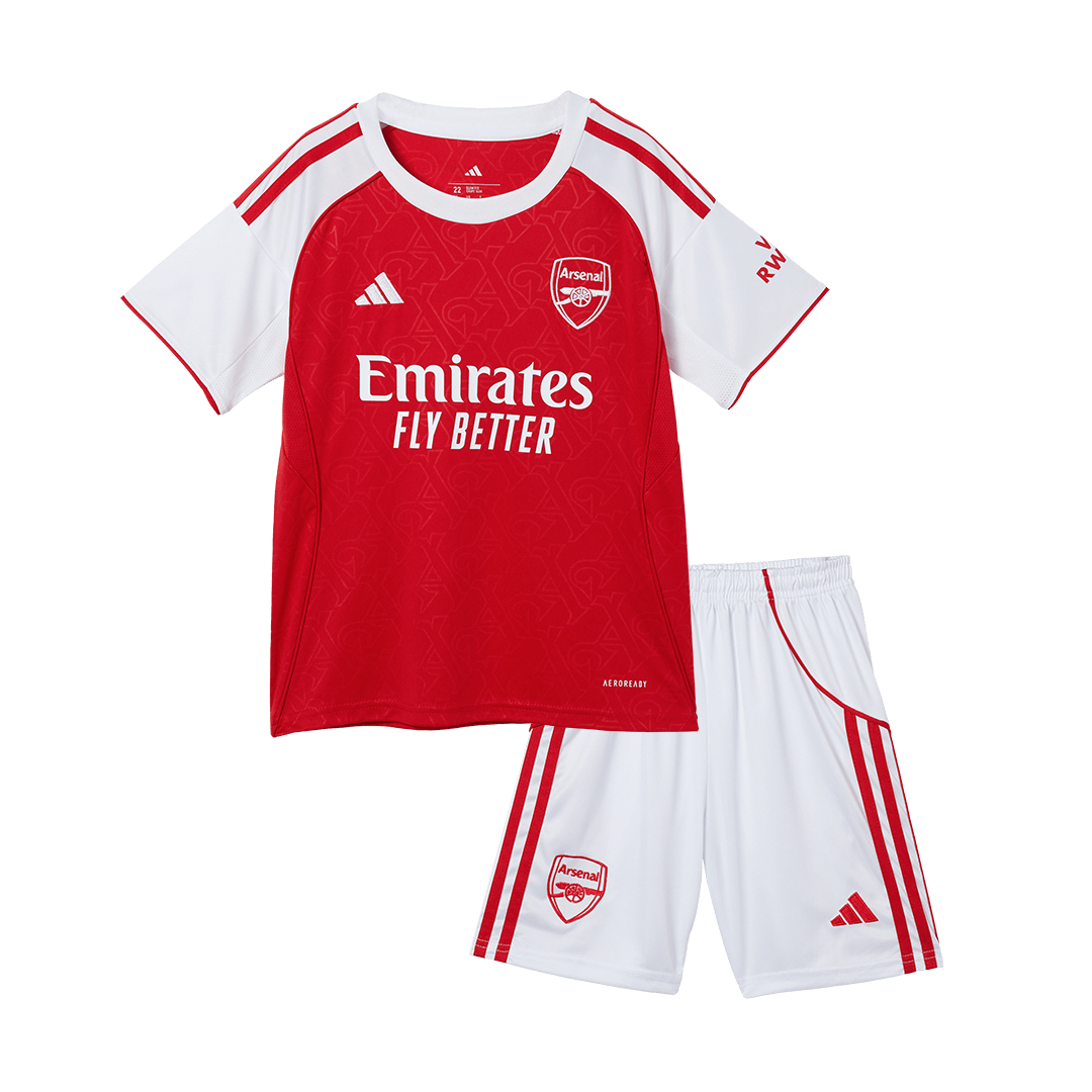 Set Tricouri Fotbal Arsenal Acasă 2025/26 Pentru Copii