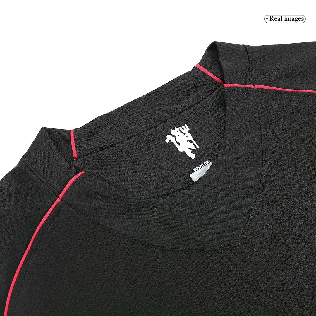 Tricouri Fotbal Vintage Manchester United RONALDO #7 Deplasare 2007/08 Mânecă Lungă