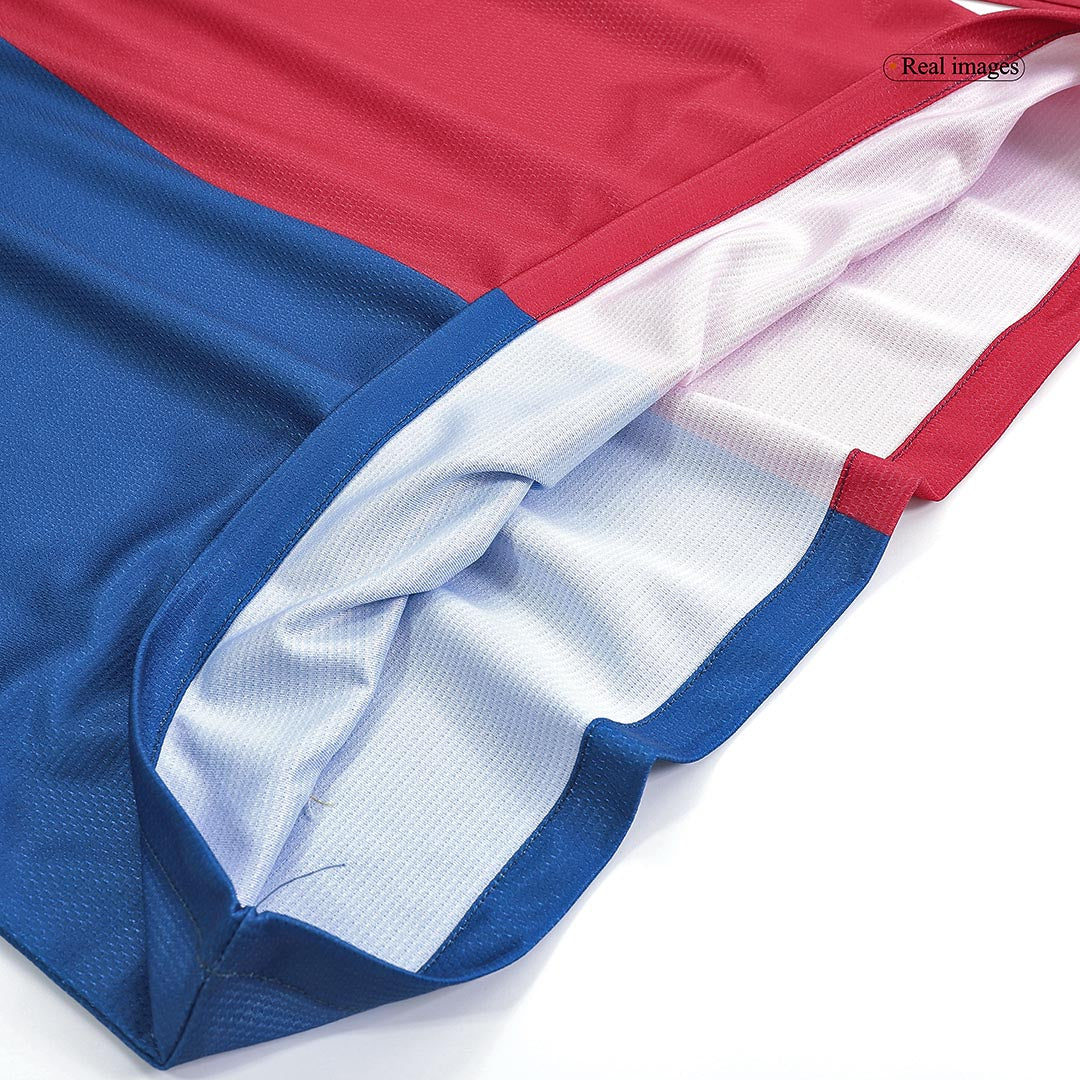 Tricouri Fotbal Vintage Barcelona Acasă 2008/09 Mânecă Lungă - UCL Final