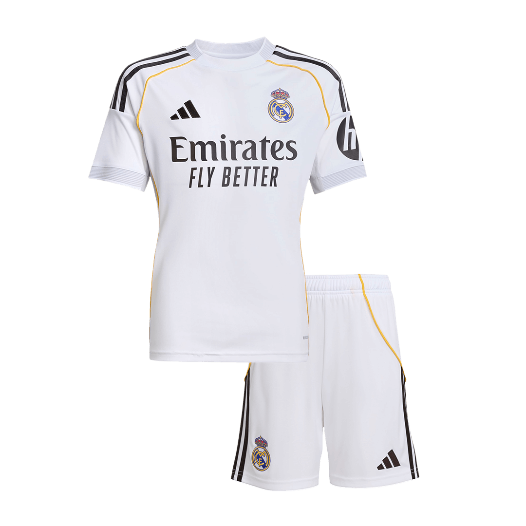 Set Tricouri Fotbal Real Madrid Acasă 2025/26 Pentru Copii - Premium