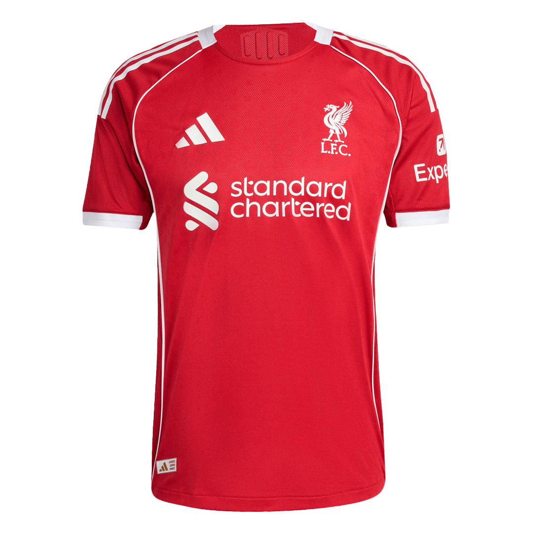 Tricouri Fotbal Liverpool Acasă 2025/26 Authentic