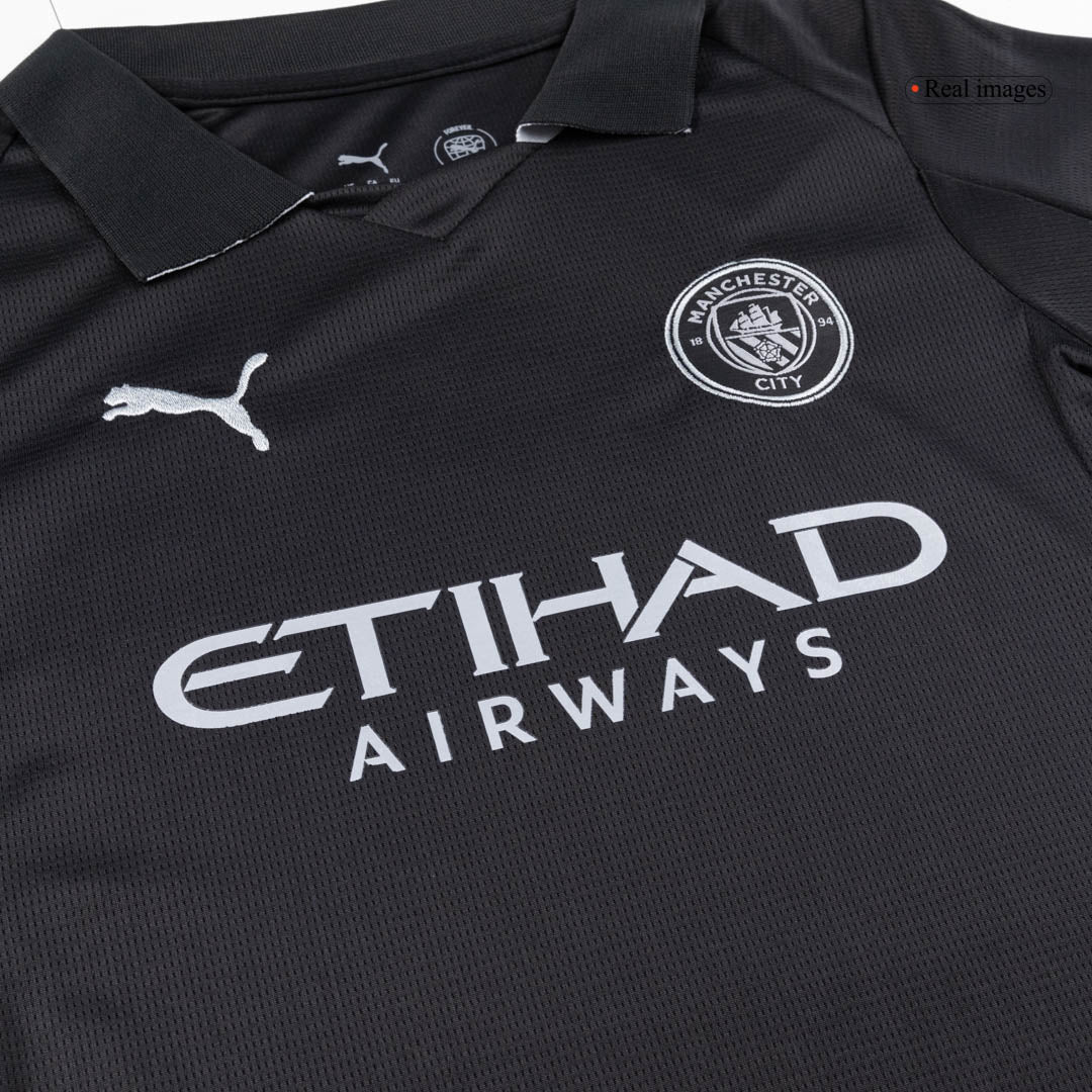 Set Tricouri Fotbal Manchester City Deplasare 2025/26 Pentru Copii