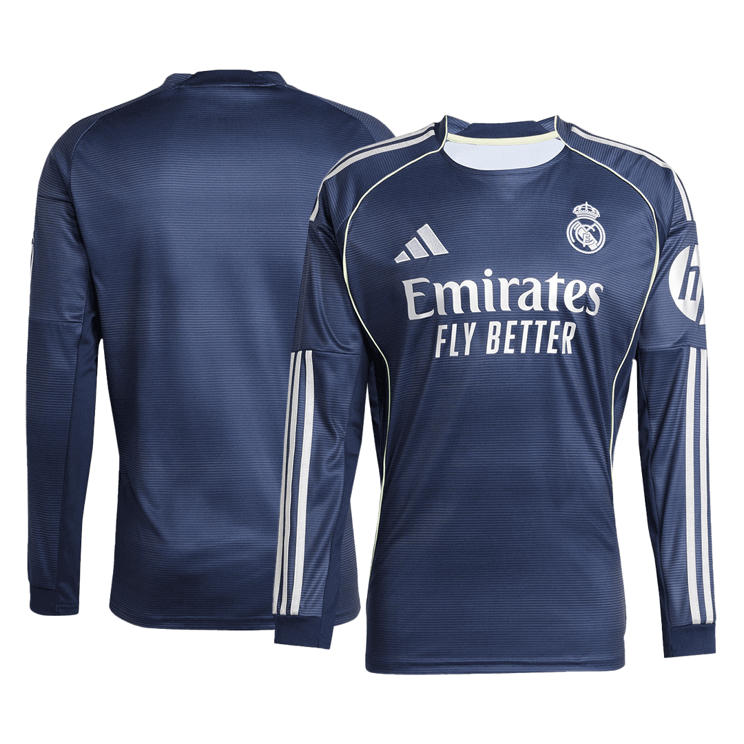 Tricouri Fotbal Real Madrid Deplasare 2025/26 Mânecă Lungă