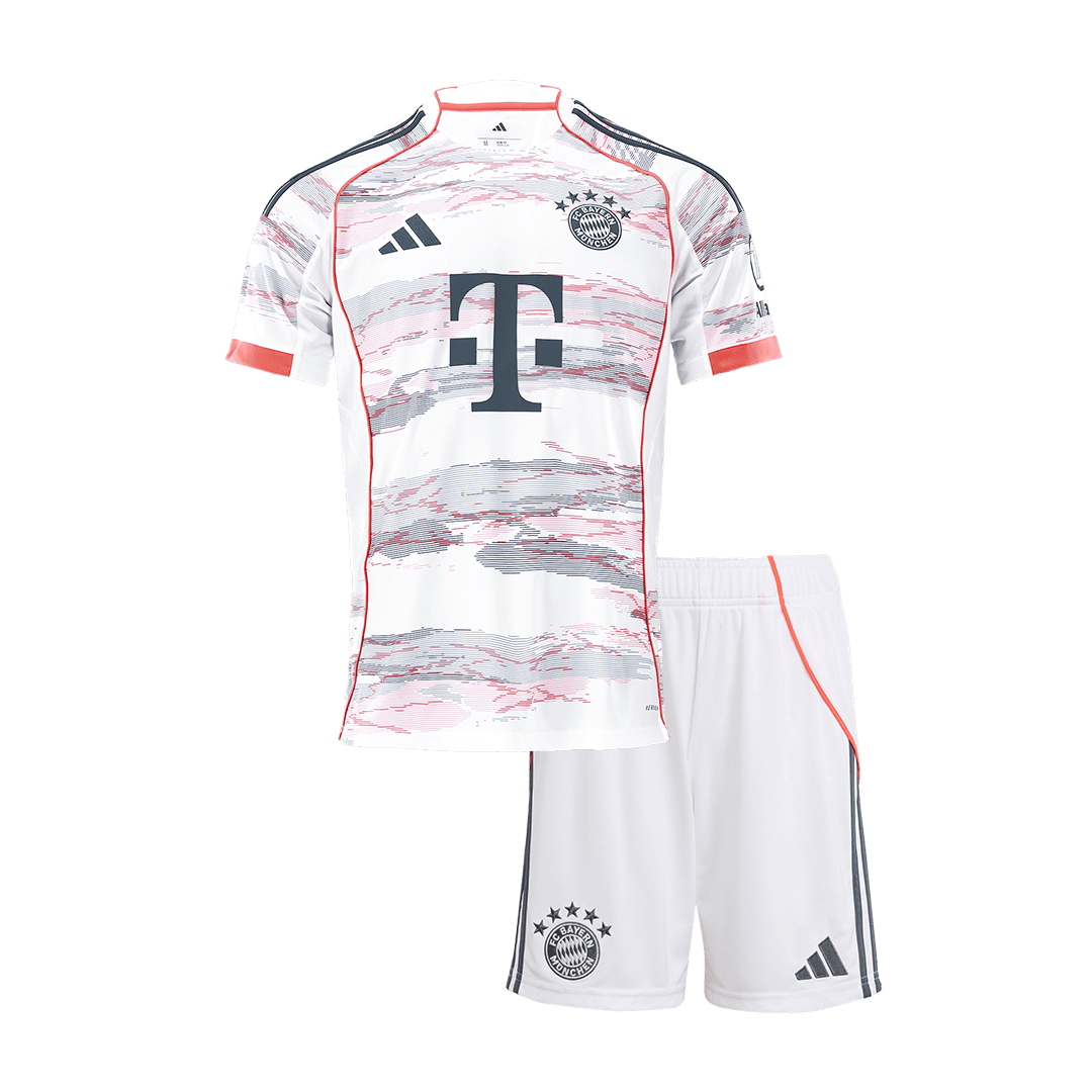 Set Tricouri Fotbal Bayern Munchen Deplasare 2025/26 Pentru Copii